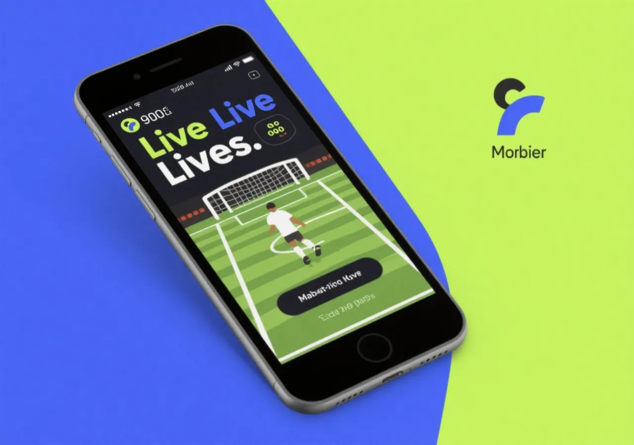 应用界面：赛事中心与实时比分示意